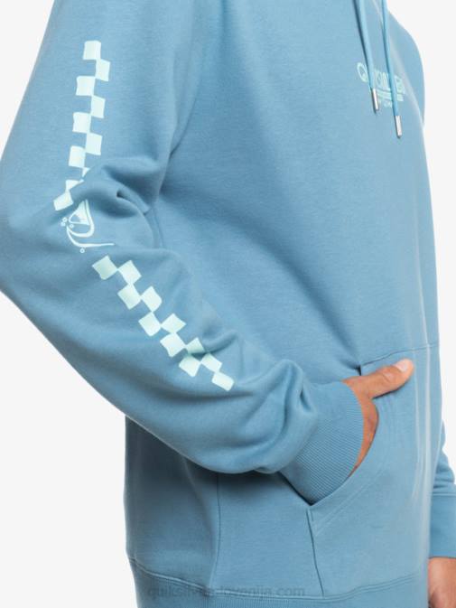 Quiksilver PJ4H1485 moški provansalski omni karirasti pulover s kapuco