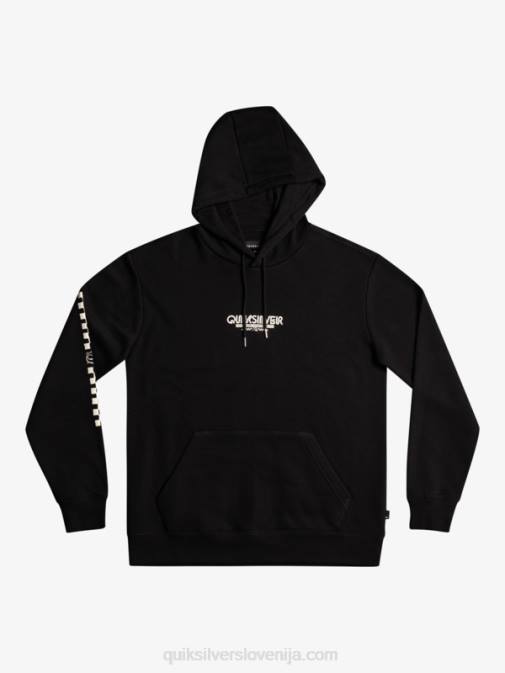 Quiksilver PJ4H1486 moški Črna omni karirasti pulover s kapuco