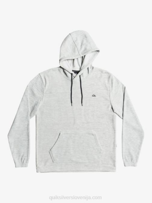 Quiksilver PJ4H1490 moški svetlo sivo resje osnovni pulover s kapuco
