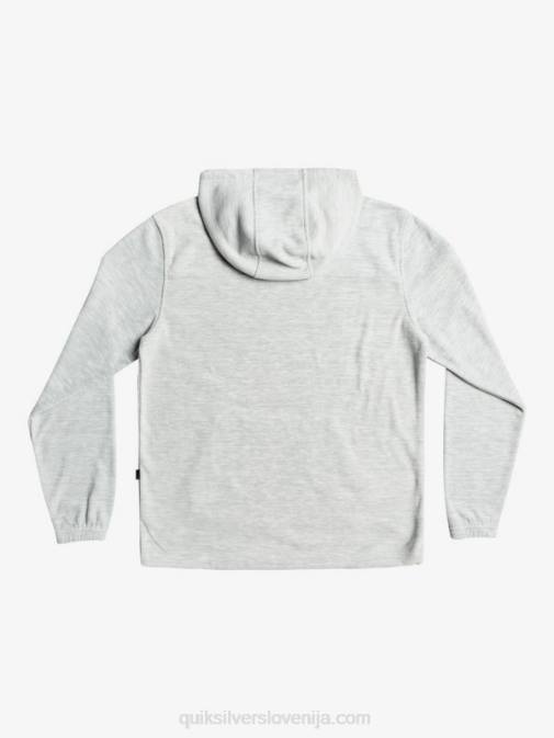 Quiksilver PJ4H1490 moški svetlo sivo resje osnovni pulover s kapuco
