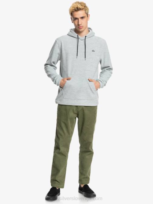 Quiksilver PJ4H1490 moški svetlo sivo resje osnovni pulover s kapuco