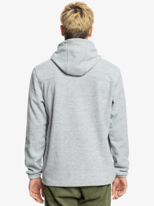 Quiksilver PJ4H1490 moški svetlo sivo resje osnovni pulover s kapuco
