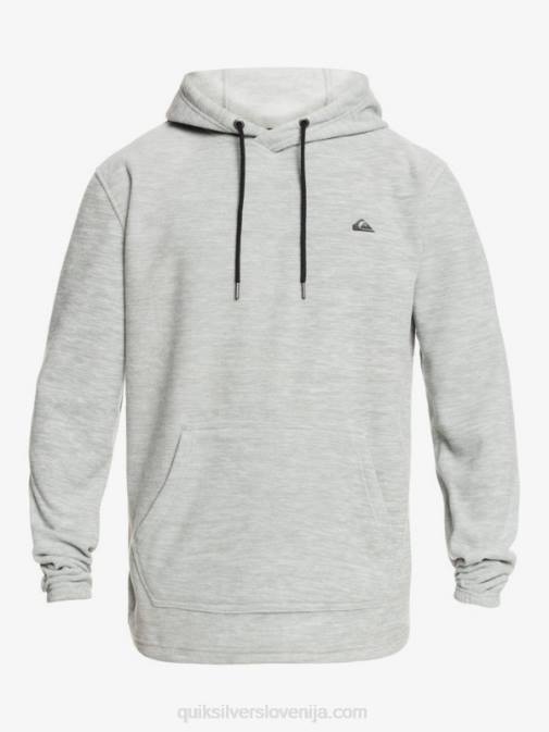Quiksilver PJ4H1490 moški svetlo sivo resje osnovni pulover s kapuco