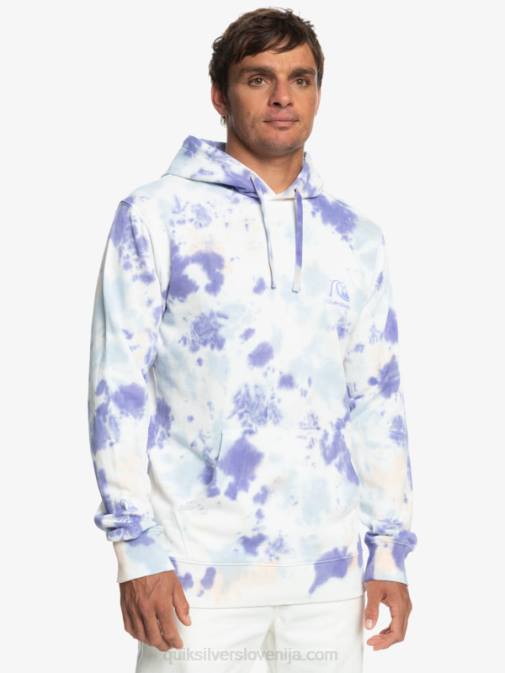Quiksilver PJ4H1502 moški breskev bič motno barvilo za kravato oblačen pulover s kapuco
