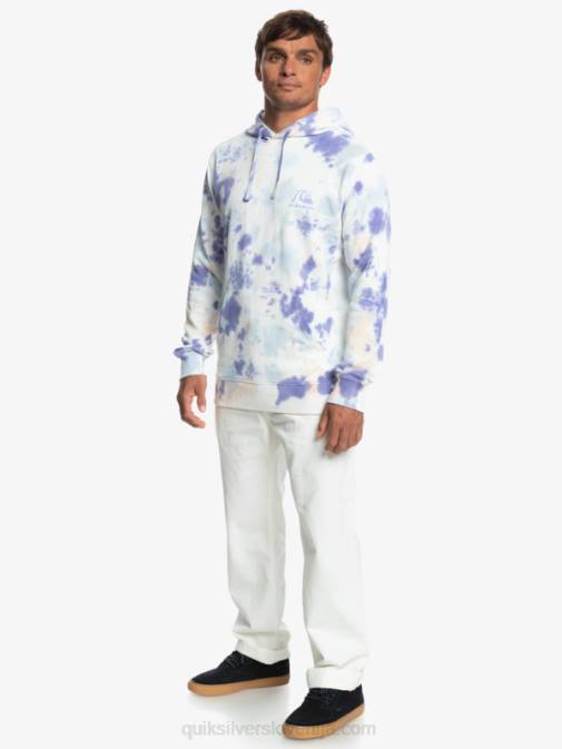 Quiksilver PJ4H1502 moški breskev bič motno barvilo za kravato oblačen pulover s kapuco