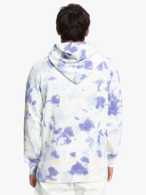 Quiksilver PJ4H1502 moški breskev bič motno barvilo za kravato oblačen pulover s kapuco