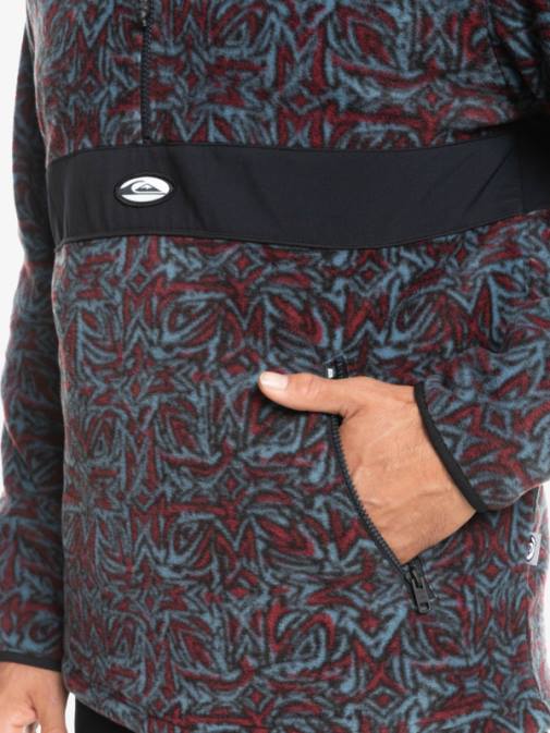 Quiksilver PJ4H1562 moški provansalski modri saturn saturn flis s polzadrgo