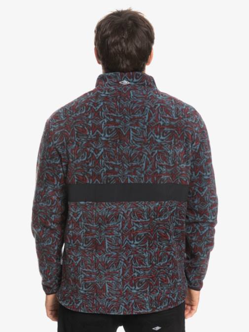 Quiksilver PJ4H1562 moški provansalski modri saturn saturn flis s polzadrgo