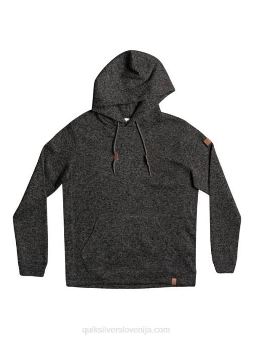 Quiksilver PJ4H1710 moški temno sivo vresje keller pulover s kapuco
