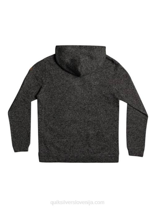 Quiksilver PJ4H1710 moški temno sivo vresje keller pulover s kapuco