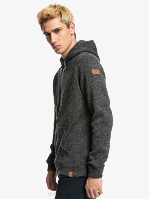 Quiksilver PJ4H1710 moški temno sivo vresje keller pulover s kapuco