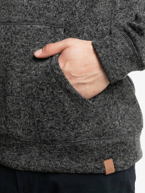 Quiksilver PJ4H1710 moški temno sivo vresje keller pulover s kapuco