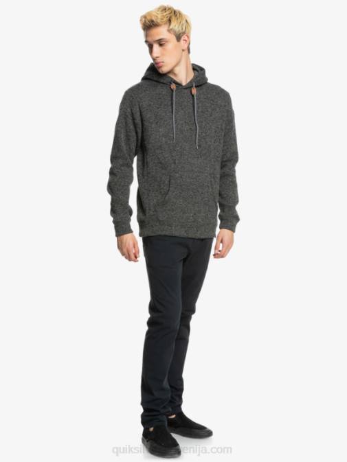 Quiksilver PJ4H1710 moški temno sivo vresje keller pulover s kapuco