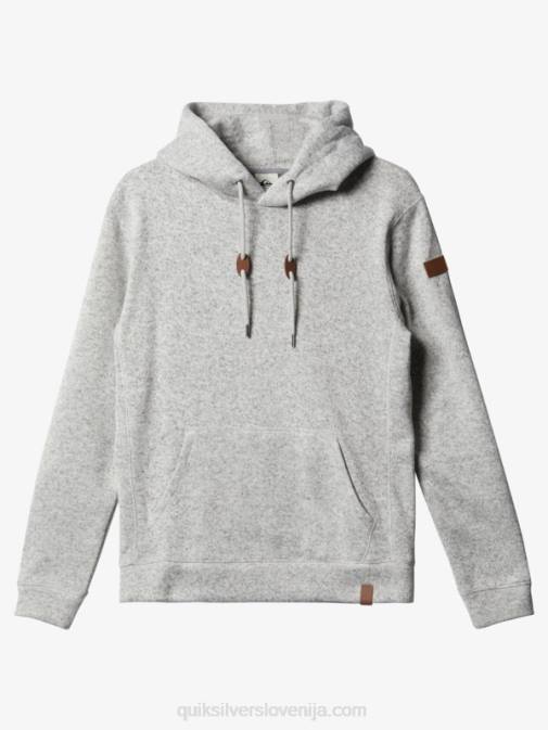 Quiksilver PJ4H1711 moški svetlo sivo resje keller pulover s kapuco