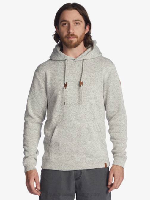 Quiksilver PJ4H1711 moški svetlo sivo resje keller pulover s kapuco
