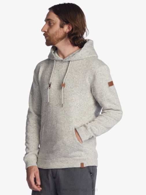 Quiksilver PJ4H1711 moški svetlo sivo resje keller pulover s kapuco