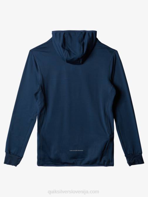Quiksilver PJ4H1873 moški insignija modra pulover iz flisa s četrto zadrgo steep point