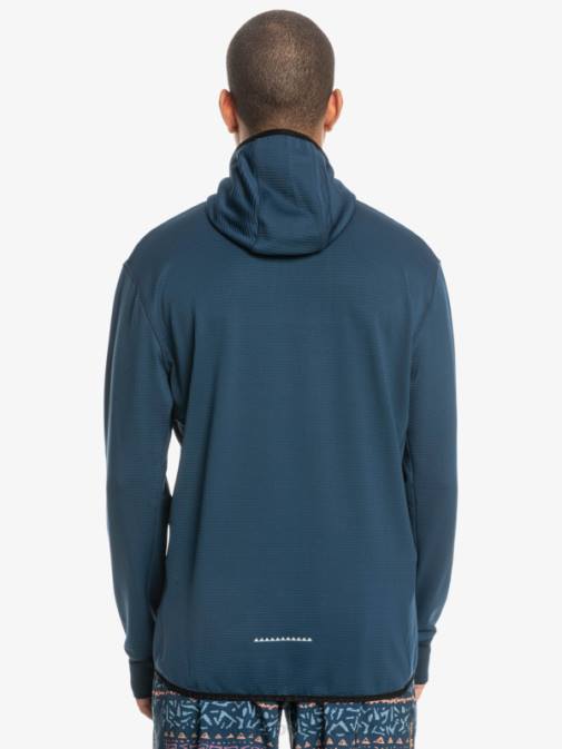 Quiksilver PJ4H1873 moški insignija modra pulover iz flisa s četrto zadrgo steep point