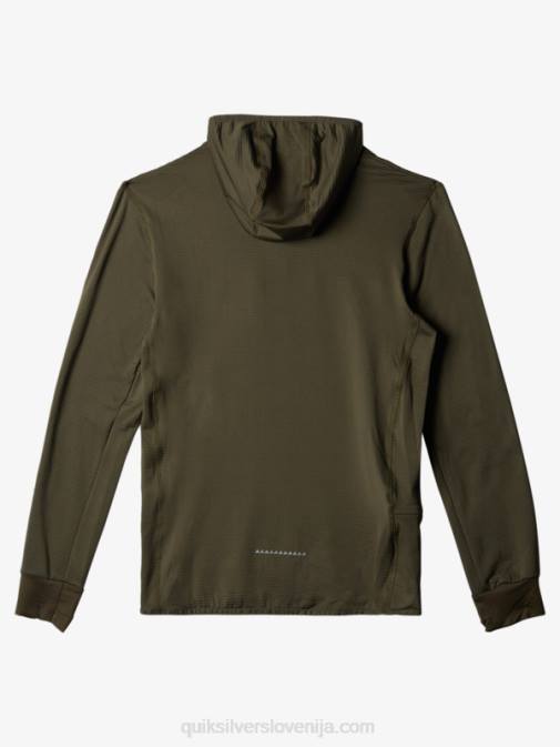 Quiksilver PJ4H1874 moški grozdni list pulover iz flisa s četrto zadrgo steep point