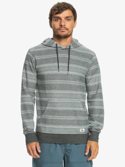 Quiksilver PJ4H580 moški črna otway črta odličen otway pulover s kapuco