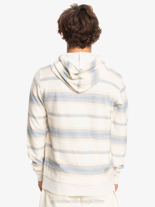 Quiksilver PJ4H582 moški Beringovo morje otway stripe odličen otway pulover s kapuco