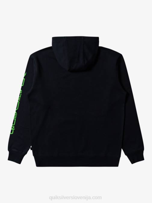 Quiksilver PJ4H641 moški Črna omni pulover s kapuco z logotipom