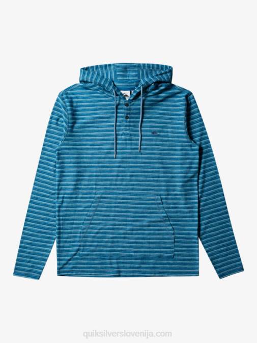 Quiksilver PJ4H743 moški carlton kameja črta carlton pulover s kapuco