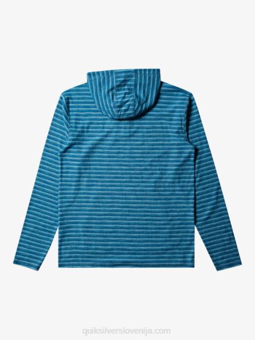 Quiksilver PJ4H743 moški carlton kameja črta carlton pulover s kapuco