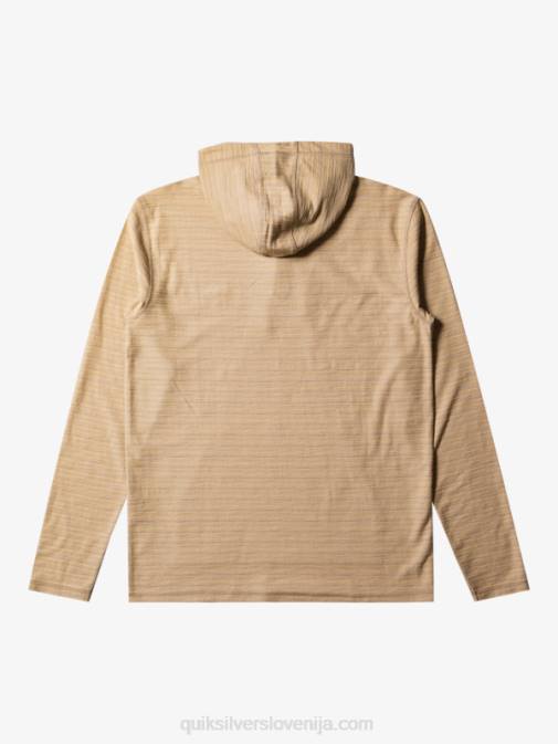 Quiksilver PJ4H744 moški carlton taos taupe stripe carlton pulover s kapuco