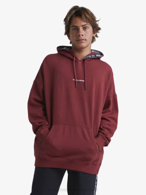 Quiksilver x Stab PJ4H1804 moški rubinasto vino jopa s kapuco