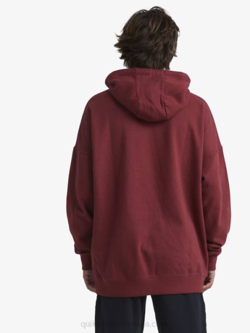 Quiksilver x Stab PJ4H1804 moški rubinasto vino jopa s kapuco