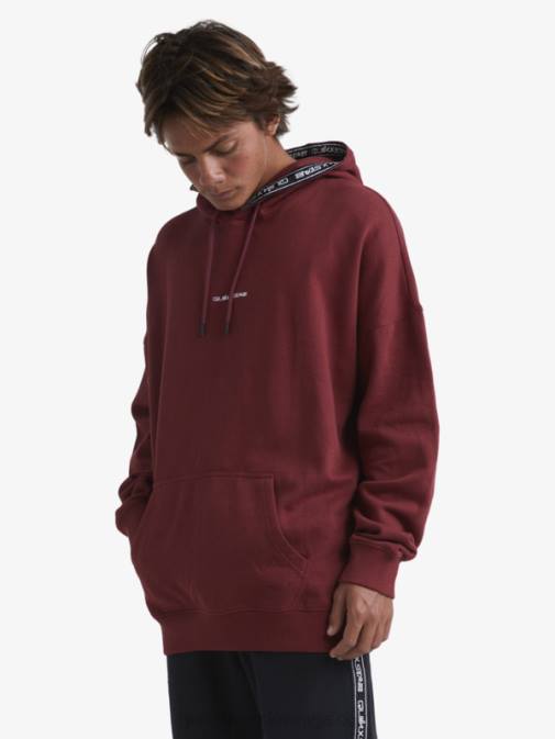 Quiksilver x Stab PJ4H1804 moški rubinasto vino jopa s kapuco