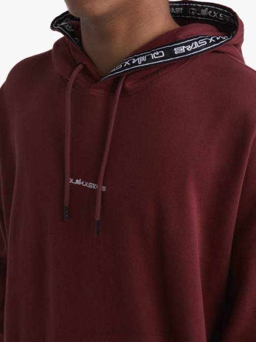 Quiksilver x Stab PJ4H1804 moški rubinasto vino jopa s kapuco