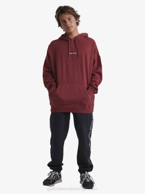 Quiksilver x Stab PJ4H1804 moški rubinasto vino jopa s kapuco
