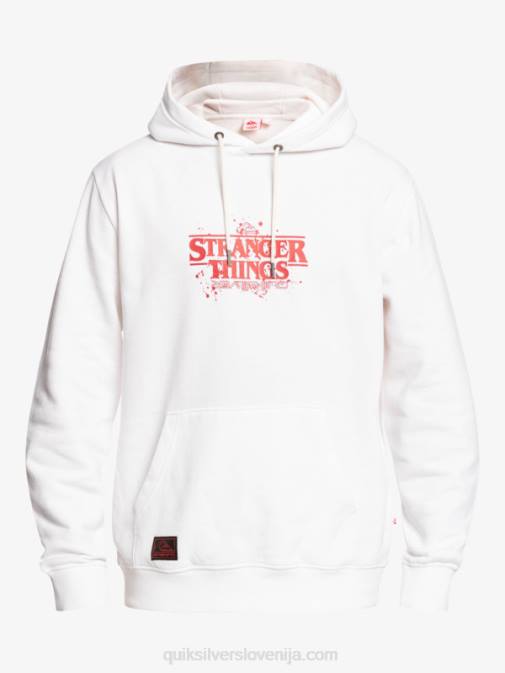 Quiksilver x Stranger PJ4H1807 moški bela stvari uradni logotip pulover s kapuco