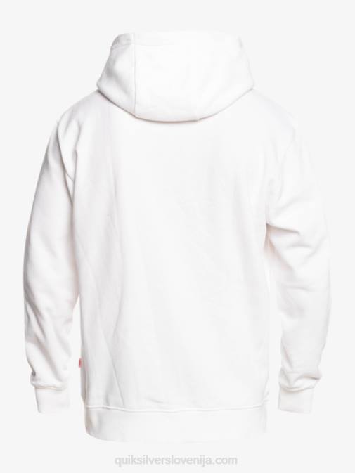 Quiksilver x Stranger PJ4H1807 moški bela stvari uradni logotip pulover s kapuco