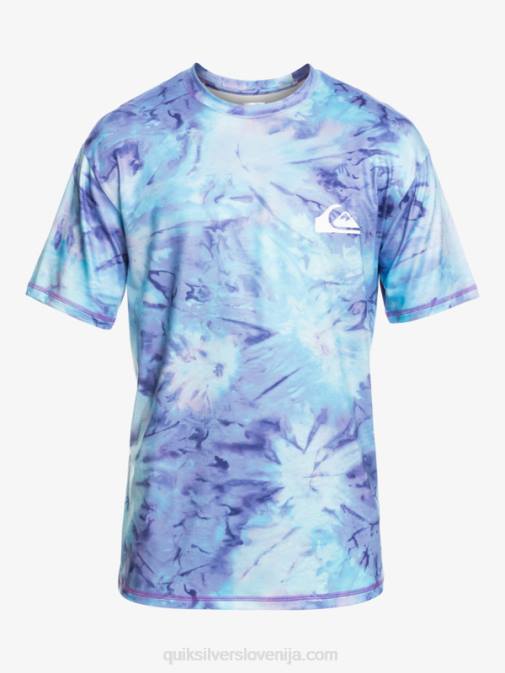 Quiksilver PJ4H1085 moški modro nebo deskarska majica s kratkimi rokavi digital session upf 50
