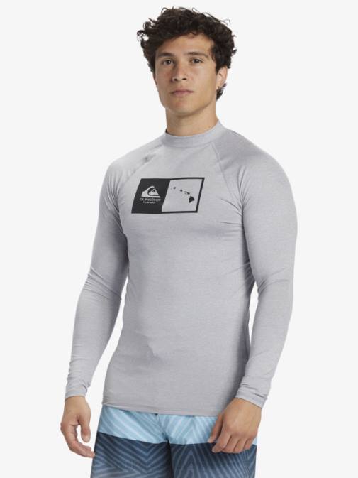 Quiksilver PJ4H1106 moški žled vresa majica z dolgimi rokavi hawaii Double Down upf 50