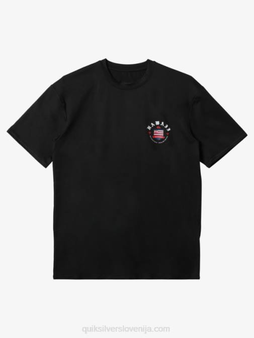 Quiksilver PJ4H1123 moški Črna hawaii royalty majica s kratkimi rokavi upf 50