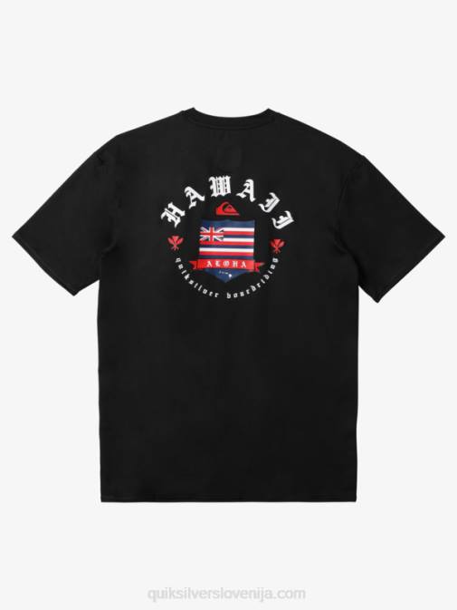 Quiksilver PJ4H1123 moški Črna hawaii royalty majica s kratkimi rokavi upf 50
