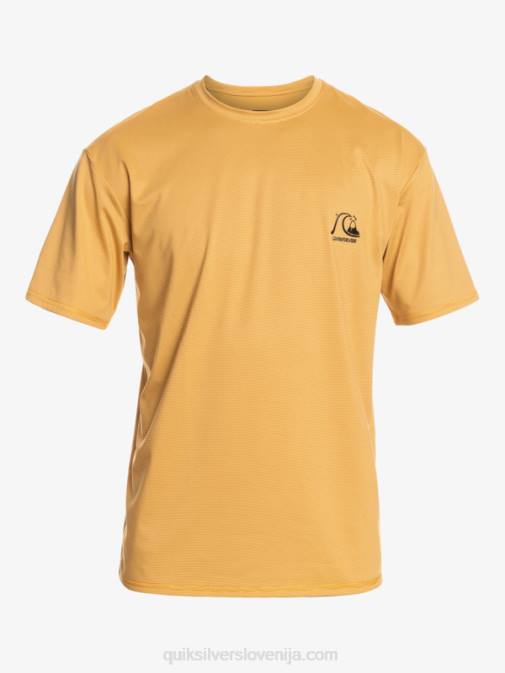Quiksilver PJ4H1127 moški pšenično vresje heritage heather deskarska majica s kratkimi rokavi upf 50