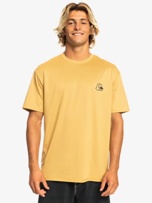 Quiksilver PJ4H1127 moški pšenično vresje heritage heather deskarska majica s kratkimi rokavi upf 50