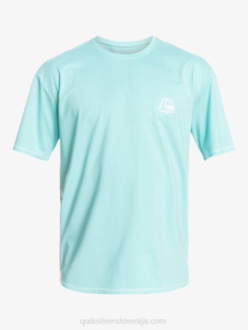 Quiksilver PJ4H1128 moški angel modro resje heritage heather deskarska majica s kratkimi rokavi upf 50
