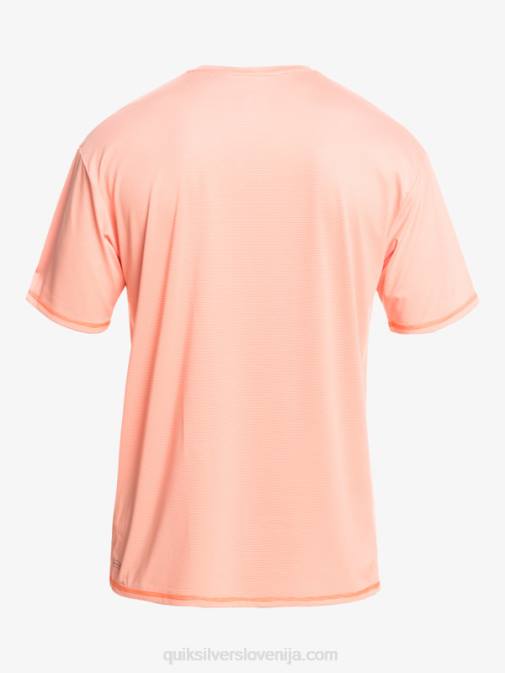 Quiksilver PJ4H1130 moški sveža lososova vresa heritage heather deskarska majica s kratkimi rokavi upf 50