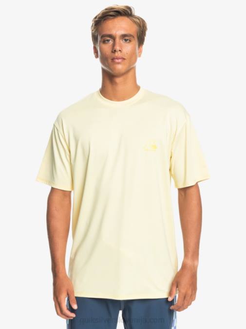 Quiksilver PJ4H1131 moški bleda banana heather heritage heather deskarska majica s kratkimi rokavi upf 50