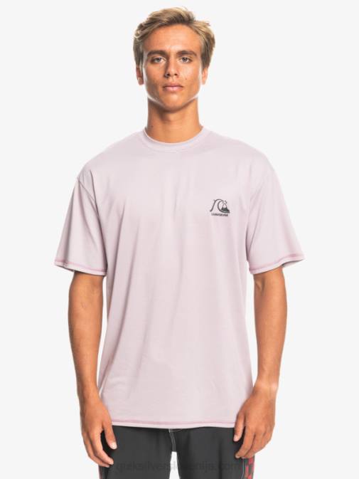 Quiksilver PJ4H1132 moški prašna orhideja heather heritage heather deskarska majica s kratkimi rokavi upf 50