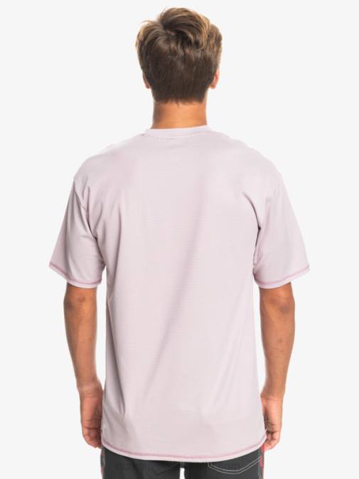 Quiksilver PJ4H1132 moški prašna orhideja heather heritage heather deskarska majica s kratkimi rokavi upf 50