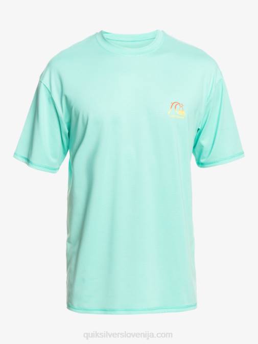 Quiksilver PJ4H1133 moški bazen zelena resa heritage heather deskarska majica s kratkimi rokavi upf 50