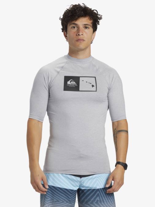 Quiksilver PJ4H1169 moški žled vresa majica za surfanje s kratkimi rokavi hawaii Double Down upf 50