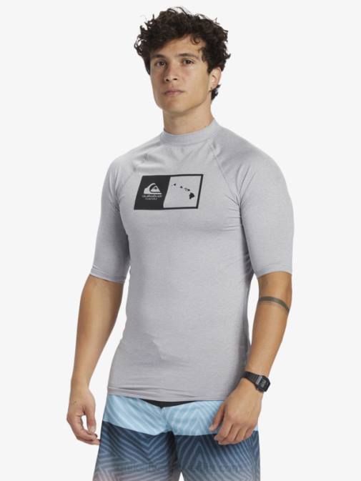 Quiksilver PJ4H1169 moški žled vresa majica za surfanje s kratkimi rokavi hawaii Double Down upf 50